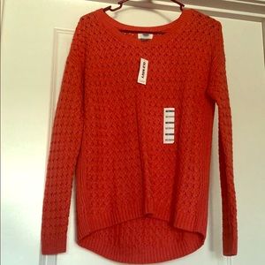 Old Navy Coral Knot Sweater